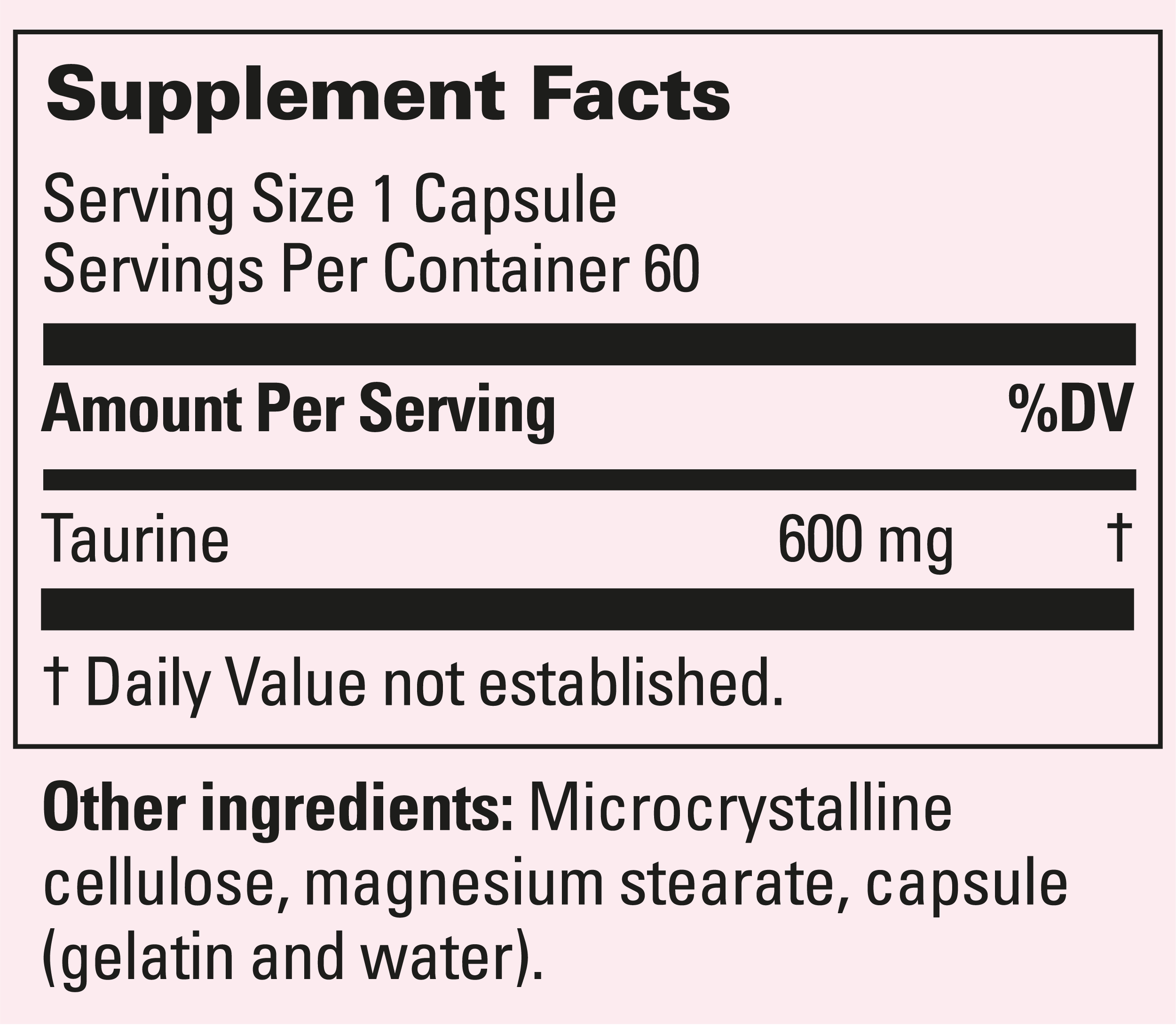 Supplement Label